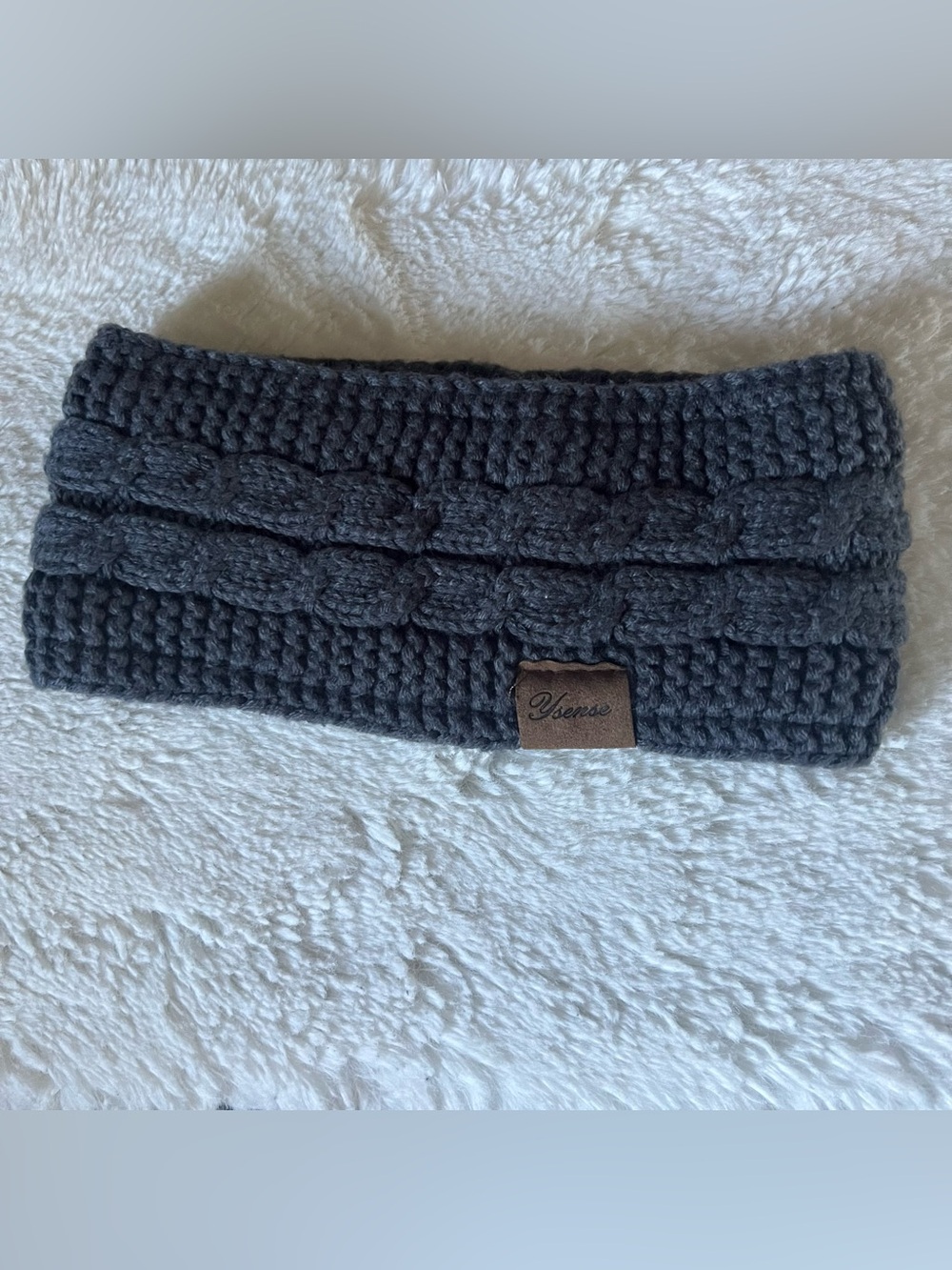 Ysense Dark Gray Knit Headband Ear Warmer